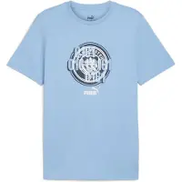Puma Manchester City Fc Culture Short Sleeve T-shirt Bleu L