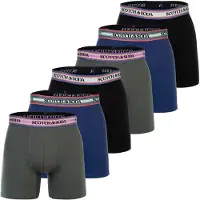 Scotch & Soda Boxers bleu / gris / noir / blanc cassé