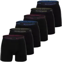 Scotch & Soda Boxers bleu / rouge foncé / noir