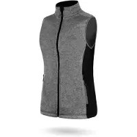 Normani Gilet de sport 'Kashechewan' gris chiné / noir