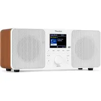 Audizio Gênes (DAB+ DAB, FM, Bluetooth), Radio, Blanc, Marron