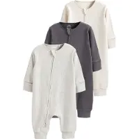 Next Pyjama beige / gris / gris foncé