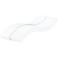 vidaXL Matelas en mousse blanc 100x220 cm dureté H2 H3
