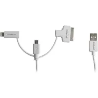 Haehnel Fototechnik - Câble de chargement / de données - USB mâle pour Apple Dock, Micro-USB de type B, Lightning mâle - 1.5 m