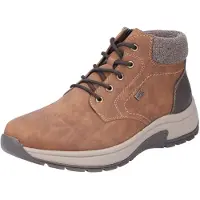 Rieker Bottines à lacets chocolat / moka / marron chiné