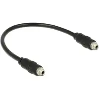 DeLOCK - Adaptateur audio - mini-phone stereo 3.5 mm femelle pour mini-phone stereo 3.5 mm femelle - 25 cm - noir