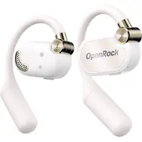 Openrock Casques « OpenRock X », Open-Ear, utilisation smartphone, Bluetooth 5.3, résistant à l'eau, multi-appairage, 4 micros, réduction de bruit, blanc