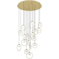 Eglo Suspension dorée Portocolom, diamètre 78 cm