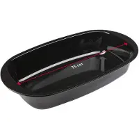 Westmark Moule à pain en émail, L 32cm, Moule à gâteau, Noir