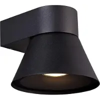 Nordlux Applique murale dimmable Kyklop Cone IP54, Variante : Ø 156 x 222 mm, GU10, noir