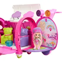 Barbie Extra Fly Minis avion rose + poupée pilote Mattel
