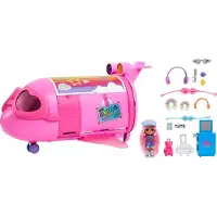 Barbie Extra Fly Minis avion rose + poupée pilote Mattel