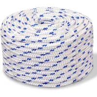 vidaXL Corde de bateau Polypropylène 12 mm 250 m Blanc