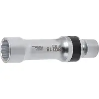 Bgs Douille articulée pour bougie d'allumage Douze pans avec ressort de maintien Entraînement Carré intérieur 10 mm (3/8") SW 18 mm - 6849