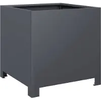 vidaXL Jardinière anthracite 40x40x40 cm acier