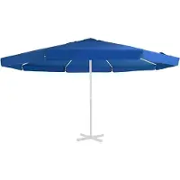 vidaXL Housse de rechange pour parasol bleu azur 515 cm