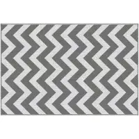 Outsunny Tapis d'extérieur , tapis imperméable pour terrasse ou balcon, gris