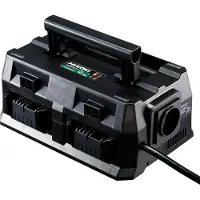 HiKOKI Chargeur de batterie à 4 positions UC18YTSL - Chargeur pour 14,4V / 18V / Multivolt avec affichage LED