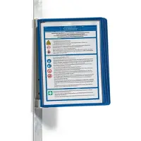 Makita Lot de supports muraux magnétiques VARIO WALL, avec 5 pochettes pour système de présentation, bleu foncé