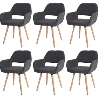 Mendler Chaise de salle à manger -A50 II (lot de 6)