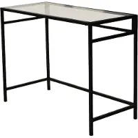 Skye Decor , Network Çalışma Masası / 100x45cm M100, Bureau, noir, 100 % verre trempé, 100 x 45 x 75 cm