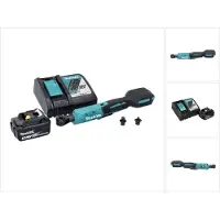Makita DWR 180 RT1 Visseuse à cliquet sans fil 18 V 47,5 Nm 1/4'' 3/8'' + 1x batterie 5,0 Ah + chargeur