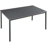 En.casa Table de salle à manger 'Lindesberg' pour 6 personnes 140 x 80 cm Pieds en acier gris