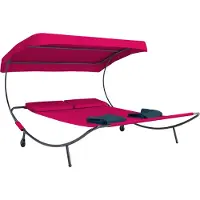 Hioshop Chaise Longue Double De Jardin Deux Chaises Longues De Soleil 2 Personnes Toit Bindox Chaise Longue Double De Jardin Deux Chaises Longues De Soleil 2 Personnes Toit Bindox
