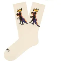 Jimmy Lion Chaussettes Athletic Basquiat pez dispenser Taille L 41-46 Beige