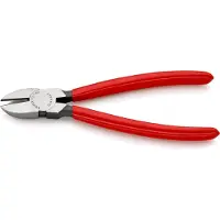 Knipex Diagonal Cutting Pliers With Plastic-coated Handles 180 Mm Rouge