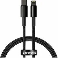 Baseus Câble Usb-C Do Lightning Tungsten Gold, 20W, 5A, Pd, 1M (Czarny)