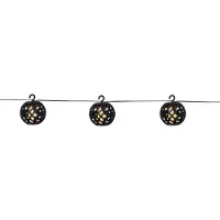 Star Trading Guirlande lumineuse solaire à LED Boule de feu - Effet de flammes - 8 boules illuminées - L : 2,1m - pour l'extérieur