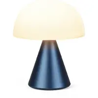 Lexon Lampe LED portable medium MINA M Aluminium Bleu marine