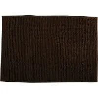 MSV Tapis de bain Microfibre CHENILLE 40x60cm Chocolat