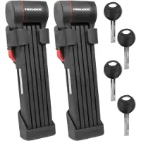 Trelock serrure pliante Trel. FS 480 COPS X-Press Twin longueur 100cm, noir, montage sur cadre