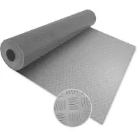 Floordirekt Revêtement de sol PVC Diamond Cut Gris 120x500 cm