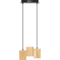 Ledvance SMART+ Suspension WiFi DECOR Wood, 21W, 1950lm, lumière blanche réglable (3000K à 6500K), dimmable, contrôlable via une application, compatible avec Amazon, Google et Co.