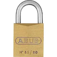 ABUS Cadenas à cylindre 85/20 gl Largeur du corps de serrure 21 mm Laiton à fermeture identique 0393
