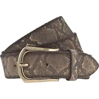B.belt Ceinture 'Sabia' brun foncé / citron vert / or