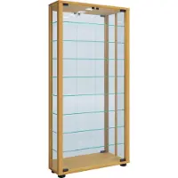 Hioshop bois verre vitrine collecteur verre vitrine vitrine stand Lumo Maxi miroir bois verre vitrine collecteur verre vitrine vitrine stand Lumo Maxi miroir