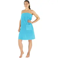 Normani Peignoir court 'Mardin' turquoise