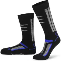 Normani Chaussettes bleu / gris chiné / noir