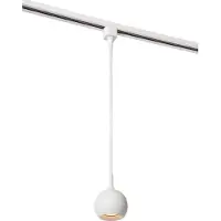 Lucide Suspension lumineuse à rail Track Favori Blanc monophasé