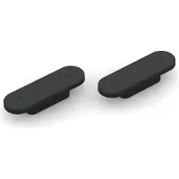 Argenta aimant de porte Magnotica Pro E, 73 x 22 mm, cache ovale, zamak noir