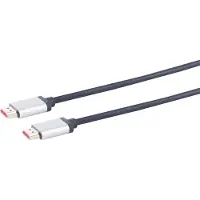 S-Impuls Câble de connexion HDMI ultra haut débit PROFESSIONAL 8K 2m (2 m), Câble vidéo, Noir