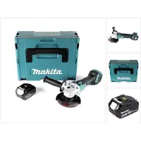 Makita DGA 511 G1J Meuleuse d'angle sans fil 18V 125mm Brushless + 1x batterie 6,0Ah + Makpac - sans chargeur