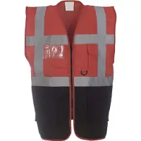 Yoko Gilet multifonction haute visibilité Orange / Noir L