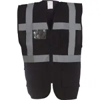 Yoko Gilet multifonction haute visibilité Noir XXL