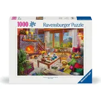 Ravensburger Cozy Cabin (12000293) Puzzle 1000 Pieces Multicolore Enfants