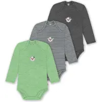 Normani Barboteuse / body 'Auckland' beige / gris / vert chiné / blanc